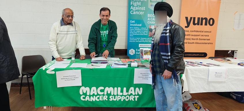 Caafi Health–Macmillan Cancer Champions at event