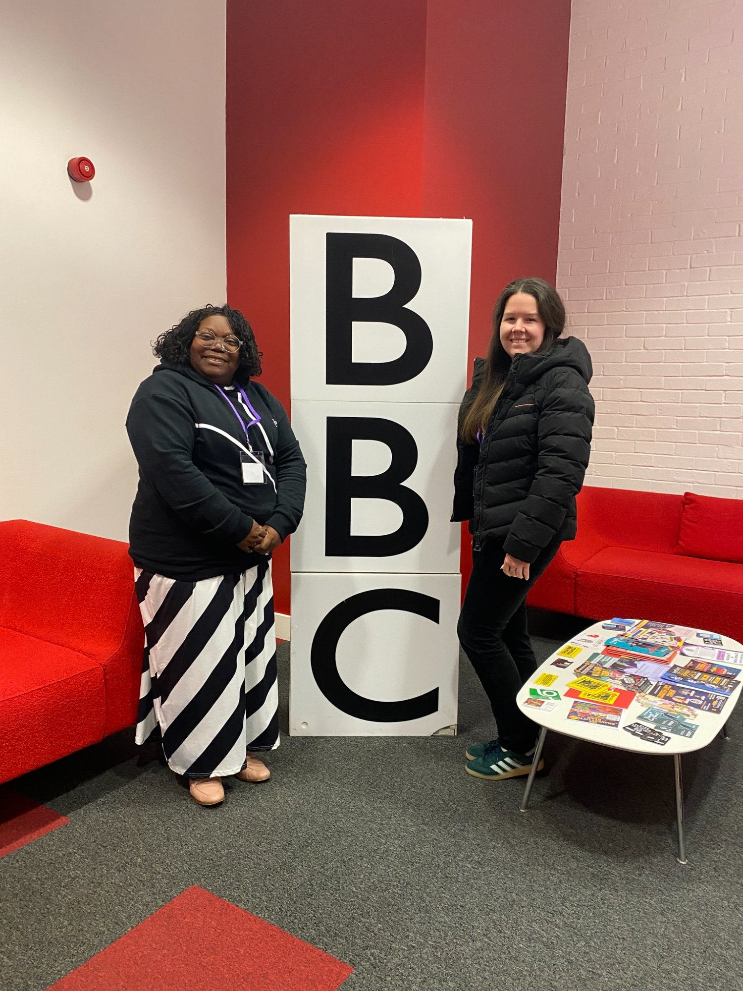 Sandra and Ann at BBC Radio Bristol