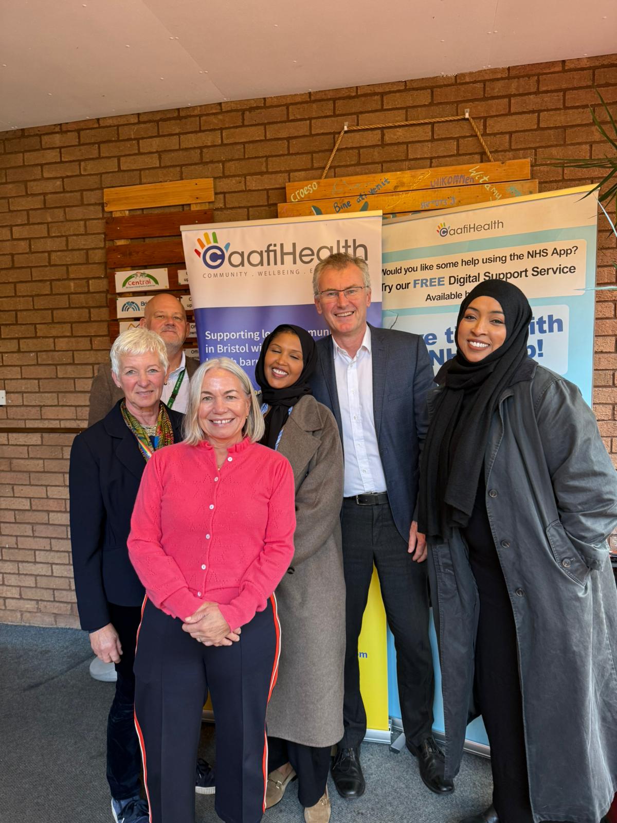 NHS Bristol Group visit to Caafi Health community clinic
